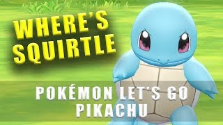 Pokémon Lets Go Pikachu where to find Squirtle [upl. by Eatnwahs]