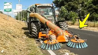 Modern Machines Cleaning Street Equipment Technology  Street Sweeper Machine [upl. by Jalbert]