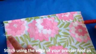 Simple Drawstring Bag Sewing Tutorial [upl. by Fidelio]