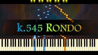 Piano Sonata No 16 K545 3rd mvt  MOZART [upl. by Aramoj]