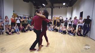 Isabelle amp Felicien Kizomba demo Ginga Boo UK London Kizomba classes London [upl. by Netti]