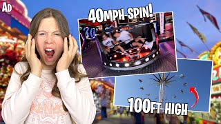 Spend The Day WITH US at the MOST INSANE FUN FAIR FASTEST FAIR RIDE IN THE UK [upl. by Ileak]