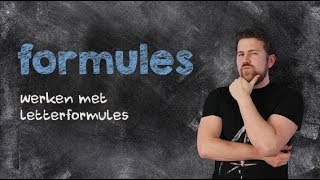 Formules werken met letterformules [upl. by Elyk]