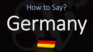 How to Pronounce Germany CORRECTLY [upl. by Baese]