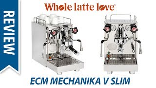 Review ECM Mechanika V Slim Espresso Machine [upl. by Arodaeht]