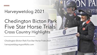 Five Star cross country day action Chedington Bicton Park Horse Trials 2021 [upl. by Naesed627]