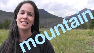 How to Say MOUNTAIN and SENTENCE  American English [upl. by Hcone]