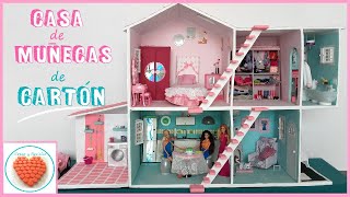 Casa de MUÑECAS de Carton DIY Cardboard doll house [upl. by Som315]