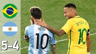 Brazil vs Argentina 54 All Goals amp Extended Highlights [upl. by Heinrike293]