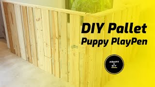 DIY Pallet Puppy Playpen [upl. by Sofia]