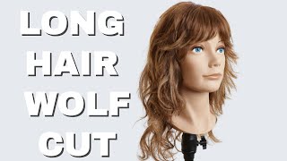 WOLF CUT TUTORIAL FOR LONG HAIR [upl. by Robbi]