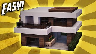 Minecraft How To Build A Small Modern House Tutorial 17 [upl. by Lenhard10]