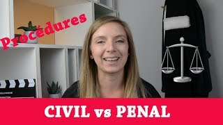 Procédure civile VS procédure pénale [upl. by Nudd]