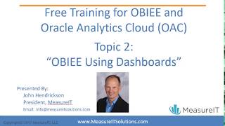 Part 2 OBIEE Using Dashboards [upl. by Arba376]