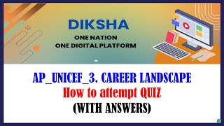 DIKSHA CAREER GUIDANCE MODULE 3 QUIZ ANSWERS [upl. by Max]