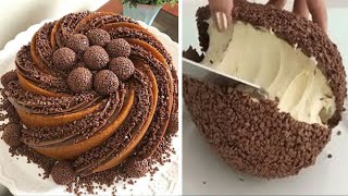 So Yummy Chocolate Cake Decorating To Impress Your Family  Satisfying Chocolate Cake Videos [upl. by Corabel]