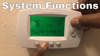 How To Setup amp Program Honeywell Smart Thermostat System Functions WiFi RTH6500WF or RTH6580WF [upl. by Janina]