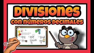 🔴 Como hacer DIVISIONES con DECIMALES PARA NIÑOS [upl. by Mizuki832]