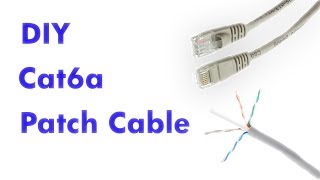 How to Make a Cat6a Patch Cable [upl. by Lagiba139]