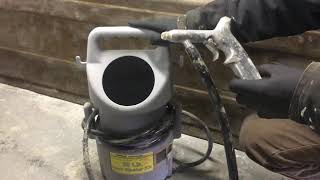 Harbor freight 50 lb portable sand blaster REVIEW [upl. by Thaxter544]