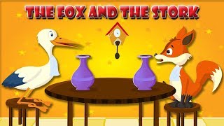 The Fox And The Stork Story  Bedtime Story For Kids in English  Kids Stories For Kindergarten [upl. by Rosenwald]