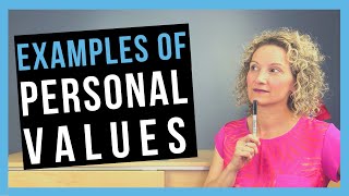 Personal Values Examples COMMON CORE VALUES [upl. by Nika517]