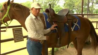 How to Saddle a Horse Western Style [upl. by Mazman]