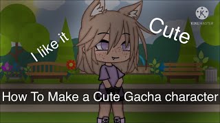 How to make a Cute Gacha Life Character  Gacha Life Tutorial [upl. by Hajidak]