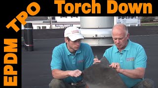 Differences between EPDM TPO and Torch Down Explained [upl. by Malloy156]