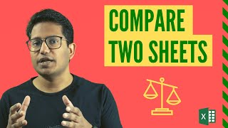 How to Compare Two Excel Sheets and find the differences [upl. by Herra253]