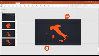 Zoom map animation in PowerPoint Stepbystep [upl. by Garbe907]