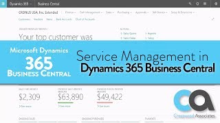 Service Management in Dynamics 365 Business Central [upl. by Liane]