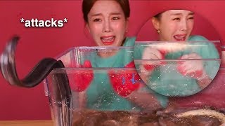 this mukbang scares me [upl. by Tisbe109]