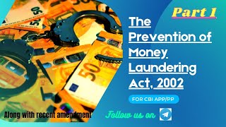 Prevention of Money Laundering Act 2002  CBI APPPP  Preamble amp Chapter 1  Part 1 [upl. by Aridnere305]