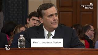 WATCH Jonathan Turley’s full opening statement  Trumps first impeachment [upl. by Nylrebma850]