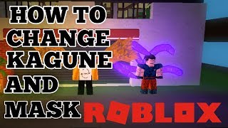 HOW TO CHANGE KAGUNE AND MASK  RoGhoul  ROBLOX [upl. by Brnaby]