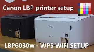 iSENSYS imageCLASS LBP6030w LBP6018w WPS Setup and print from iPhone6 [upl. by Konopka922]