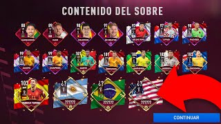 😎 ABRI MUCHOS SOBRES DEL MUNDIAL EN FIFA 22 MOBILE  PASES PREMIUM [upl. by Atokad]