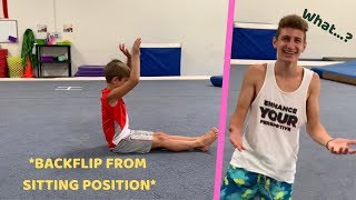 CRAZY GAME OF FLIP sitting backflip [upl. by Aynat]