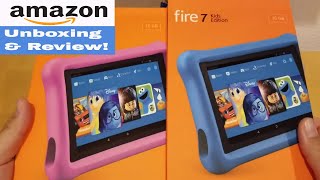 Amazon Fire Tablet 7 Kids Edition  Unboxing and Review [upl. by Haelem]