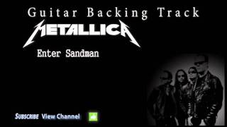 Metallica  Enter Sandman Guitar Backing Track wVocals [upl. by Malcom670]