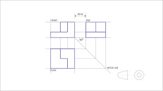 CDT G1011  First Angle Orthographic Projection Part 1 [upl. by Elsie290]