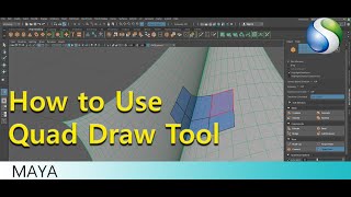 How to Use Quad Draw Tool in Autodesk Maya [upl. by Noiwtna]