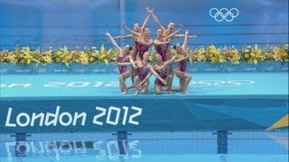 Synchronized Swimming Teams Technical Routine  London 2012 Olympics [upl. by Inna]