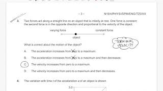 IB DP Physics SL Nov 2019 Paper 1 Part 1 MCQs 110 [upl. by Odom]