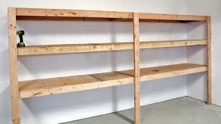 The BEST Garage Shelving  Easy One Person Project anawhite [upl. by Granger]