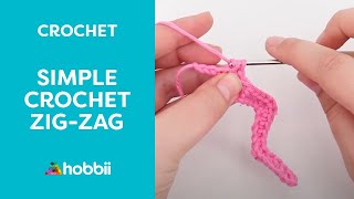 How to Crochet  Single Crochet ZigZag [upl. by Eciuqram526]