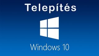 Windows 10 Telepítése USB Pendrive ról [upl. by Aslam]