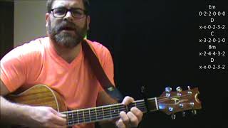 How to play quotHazy Shade Of Winterquot by The Bangles on acoustic guitar [upl. by Gundry]