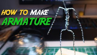 HOW TO MAKE SCULPTUREFIGURE ARMATURE TUTORIAL FOR BEGINNERS [upl. by Monson160]